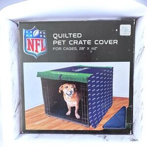 NFL Seattle Seahawks quilted pet crate cover 28”x42”